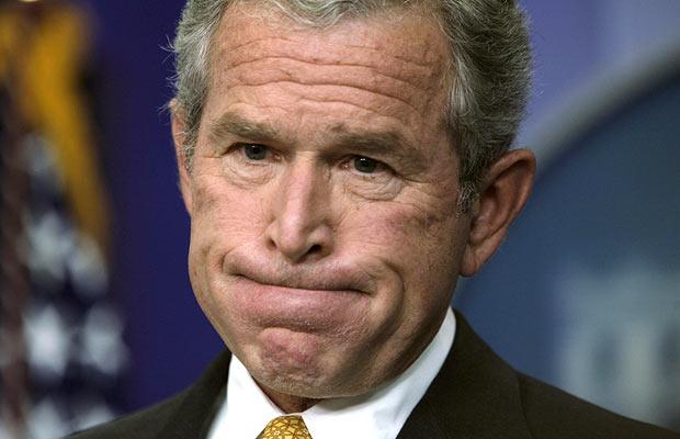george w bush funny face. George W. Bush